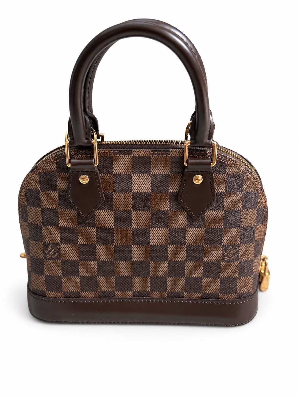 Louis Vuitton Alma BB Damier Ebene Crossbody Bag Complete Set + Entrupy COA - Picture 2 of 6
